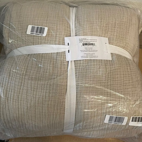 Parachute Cloud Cotton Duvet Cover Set, Queen, Natural - Picture 2 of 2